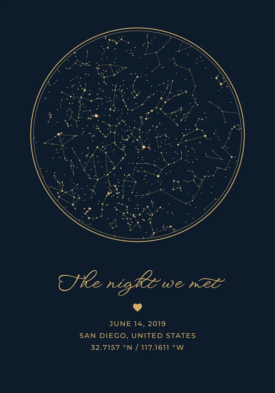 Medallion Navy Gold